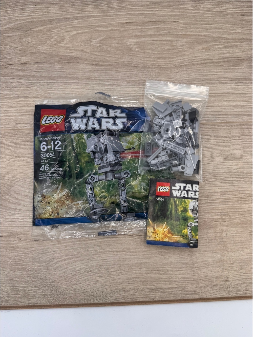 LEGO Star Wars 30054 AT-ST Polybag Open Bag Complete 46 Pieces Never Built